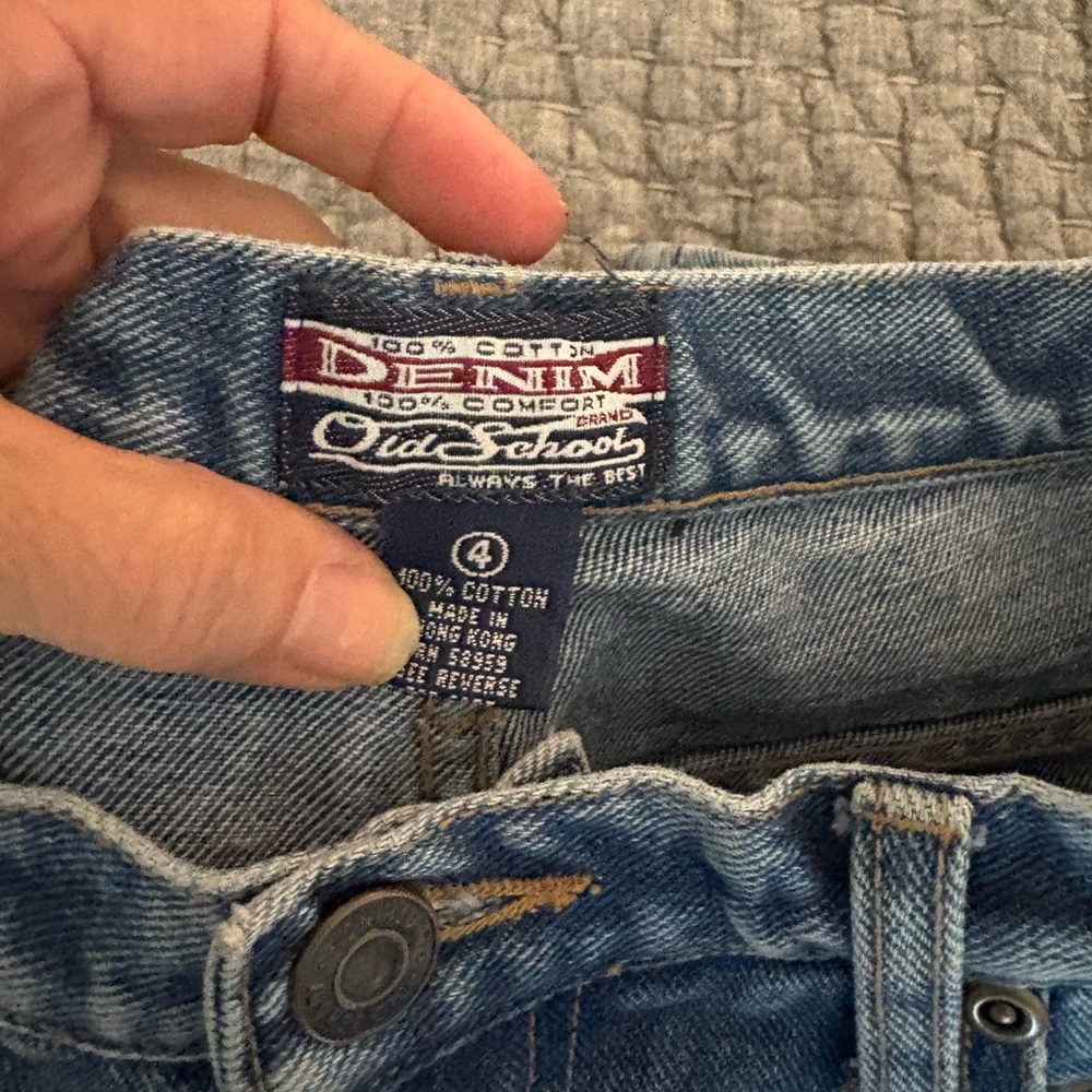 Vintage Unique Old School High Rise  Woman’s 4P Jeans 💯 Cotton - Picture 3 of 6